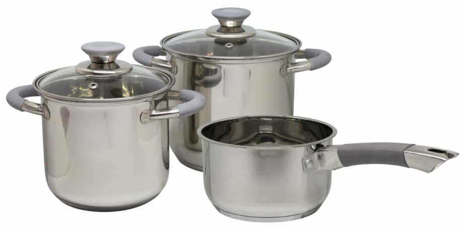 Eurotrail RVS Pannenset Dunbar 5 dlg. met saucepan